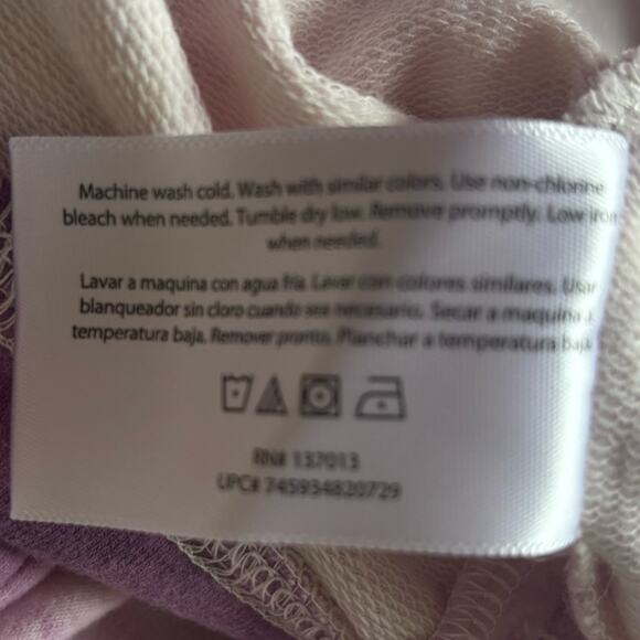 Wildfox purple tie dye stars long sleeve cropped crop sweatshirt Medium - Picture 5 of 5